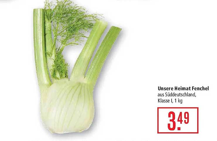 Unsere Heimat Fenchel aus Süddeutschland, Klasse I, 1 kg