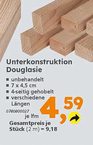Unterkonstruktion Douglasie