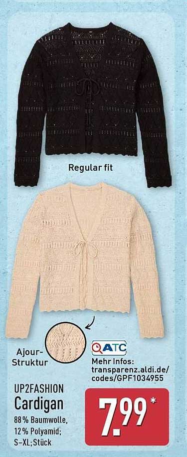 UP2FASHION Cardigan