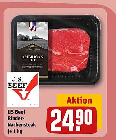 US Beef Rinder-Nackensteak je 1 kg