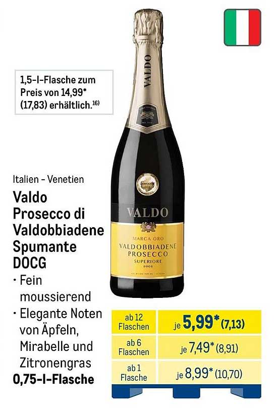 Valdo Prosecco di Valdobbiadene Spumante DOCG