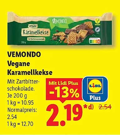 VEMONDO Vegane Karamellkekse