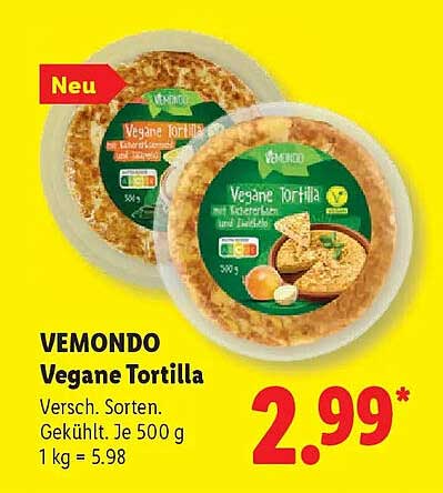 VEMONDO Vegane Tortilla