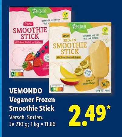 VEMondo Veganer Frozen Smoothie Stick