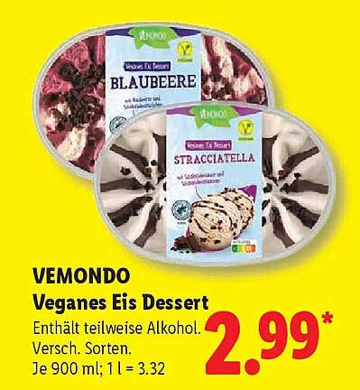VEMONDO Veganes Eis Dessert