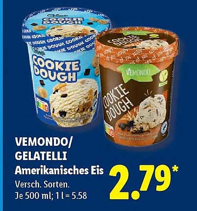VEMONDO/GELATELLI Amerikanisches Eis