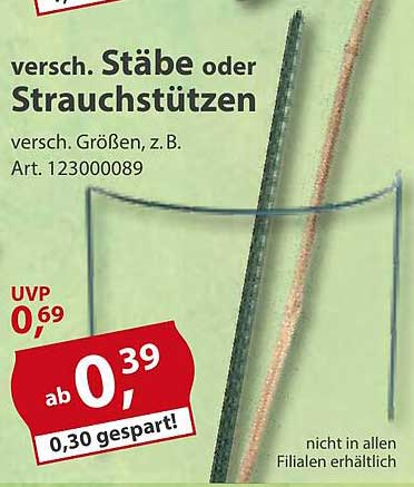 versch. Stäbe oder Strauchstützen