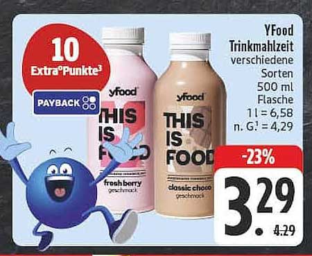 VFood Trinkmahlzeit verschiedene Sorten 500 ml Flasche
