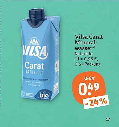Vilsa Carat Mineralwasser