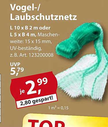 Vogel-/Laubschutznetz