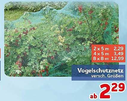 Vogelschutznetz versch. Größen