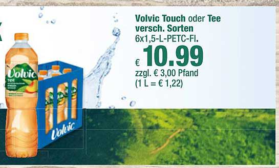 Volvic Touch oder Tee versch. Sorten 6x1,5-L-PETC-Fl.