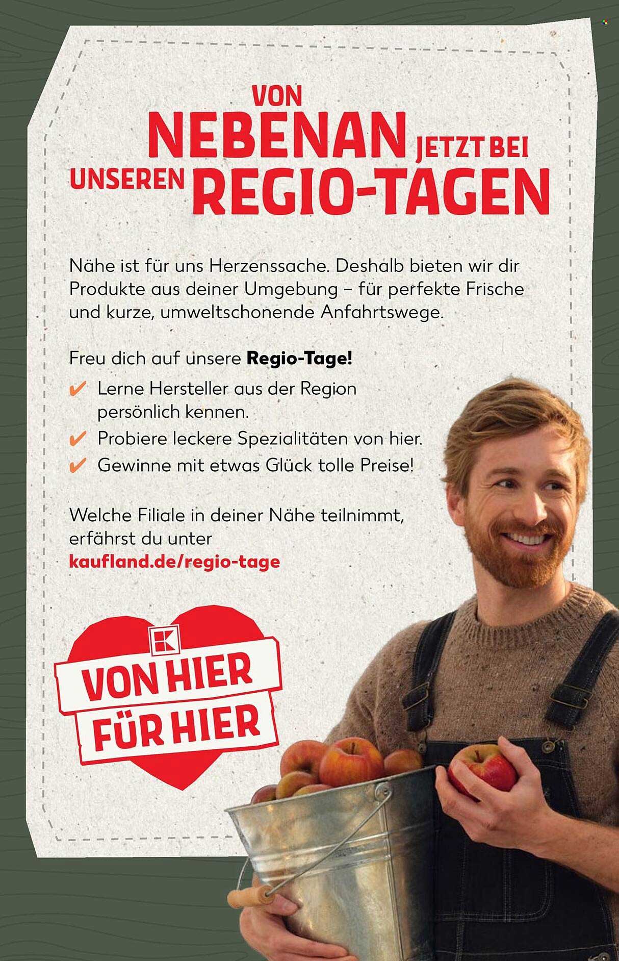 VON NEBENAN JETZT BEI UNSEREN REGIO-TAGEN