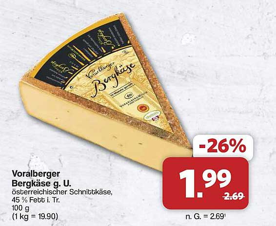 Vorarlberger Bergkäse g. U.