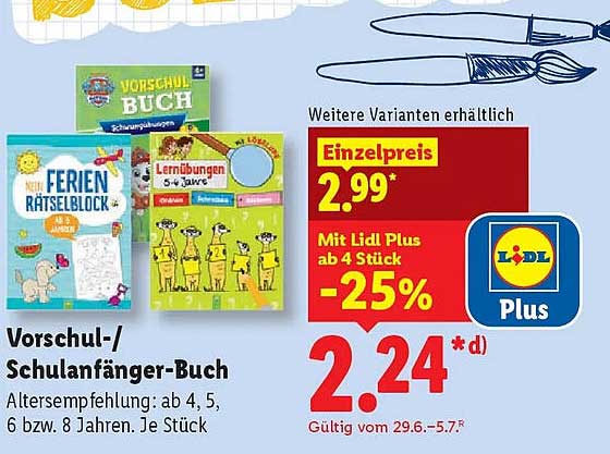 Vorschul-/Schulanfänger-Buch