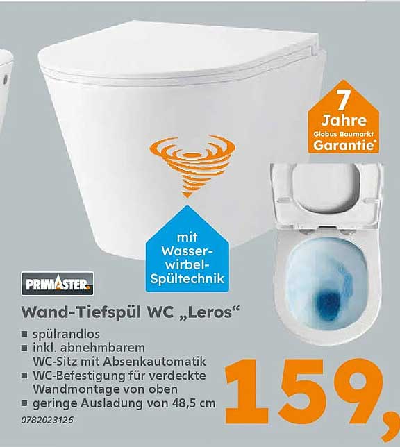 Wand-Tiefspül WC „Leros“
