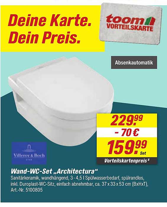 Wand-WC-Set „Architectura“