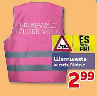 Warnweste versch. Motive