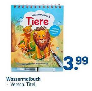 Wassermalbuch Tiere