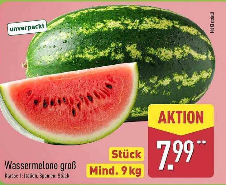 Wassermelone groß