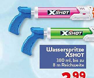 Wasserspritze XSHOT 380 ml, bis zu 8 m Reichweite