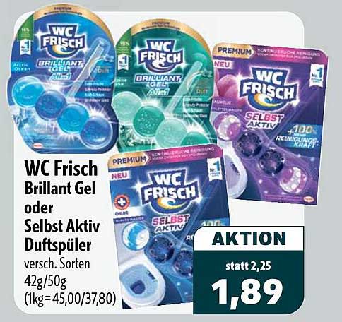 WC Frisch Brillant Gel oder Selbst Aktiv Duftspüler