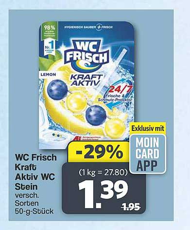 WC Frisch Kraft Aktiv WC Stein versch. Sorten 50-g-Stück