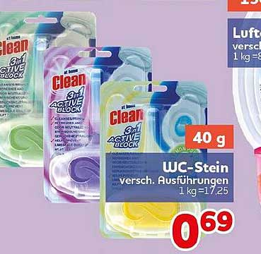WC-Stein versch. Ausführungen