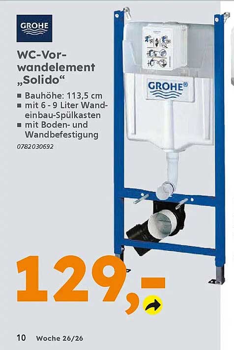 WC-Vorwandelement „Solido“