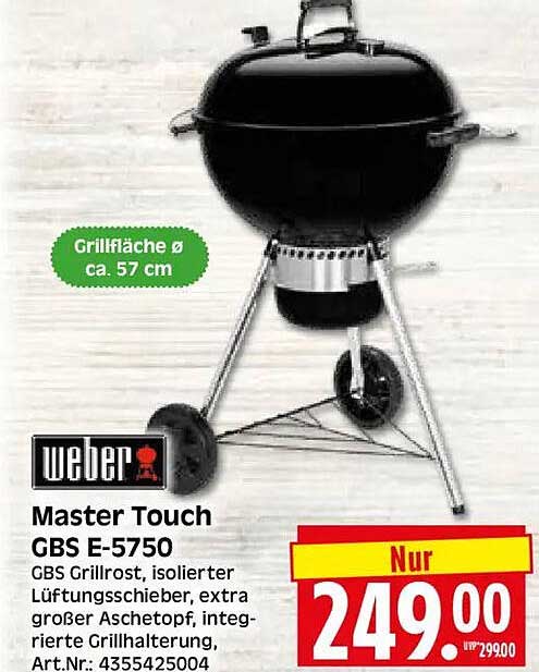 weber Master Touch GBS E-5750