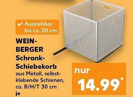WEIN-BERGER Schrank-Schiebekorb