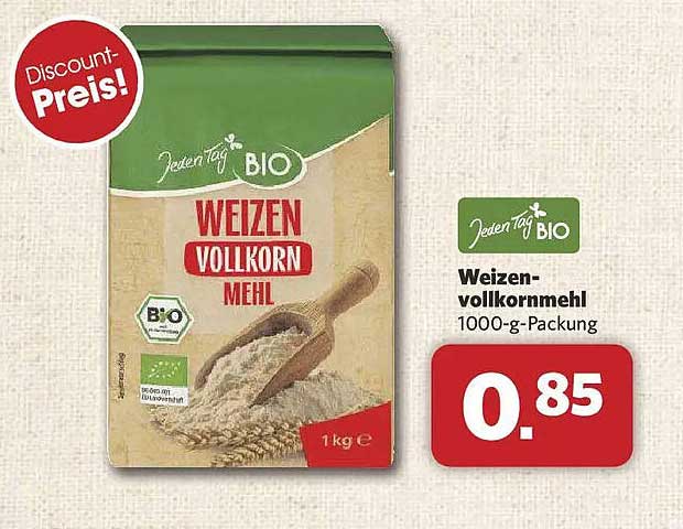 Weizen-vollkornmehl 1000-g-Packung