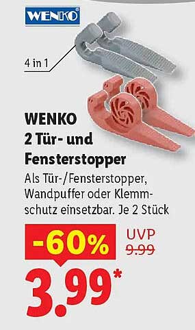 WENKO 2 Tür- und Fensterstopper