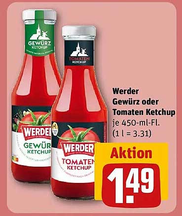 Werder Gewürz oder Tomaten Ketchup