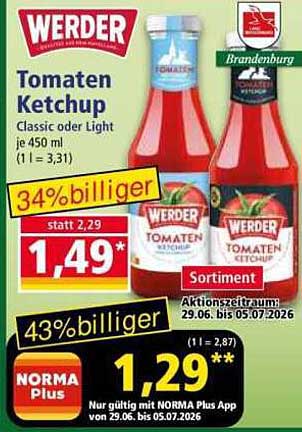 Werder Tomaten Ketchup
