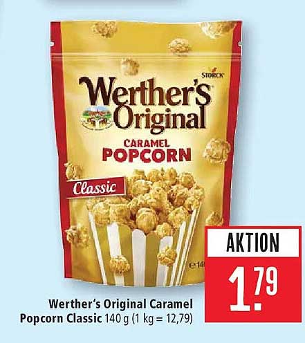 Werther's Original Caramel Popcorn Classic 140 g (1 kg = 12,79)
