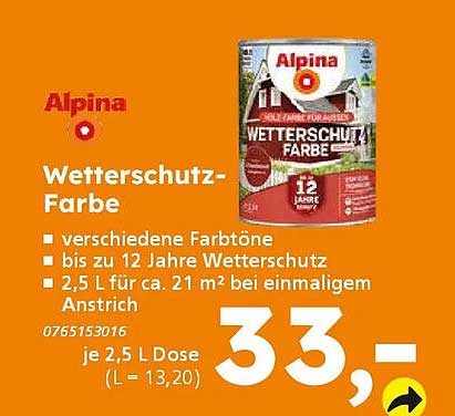 Wetterschutz-Farbe