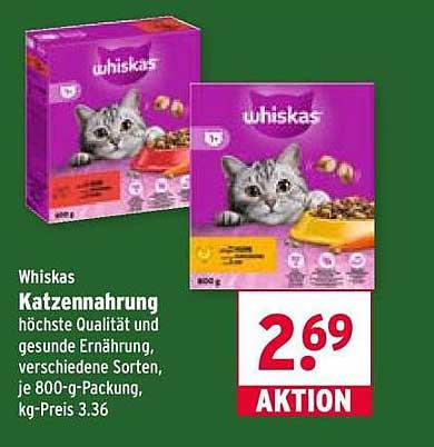 Whiskas Katzennahrung