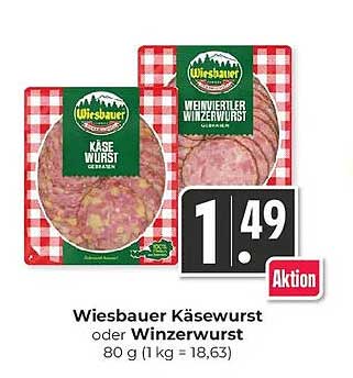 Wiesbauer Käsewurst oder Winzerwurst