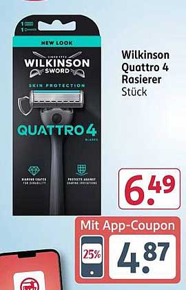 Wilkinson Quattro 4 Rasierer Stück