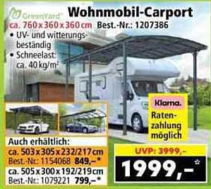 Wohnmobil-Carport