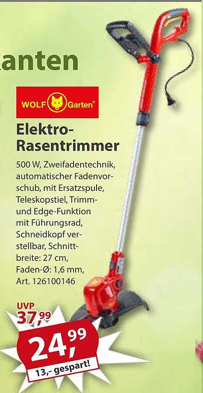 WOLF Garten Elektro-Rasentrimmer