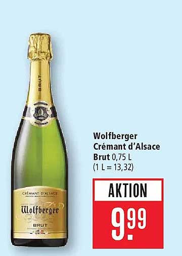 Wolfberger Crémant d’Alsace Brut, 0,75 l