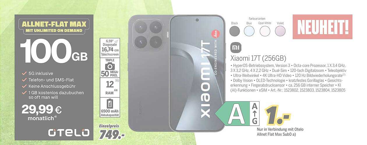 Xiaomi 17T (256GB)