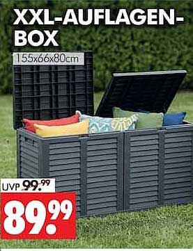 XXL-AUFLAGEN-BOX 155x66x80cm
