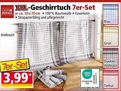 XXL-Geschirrtuch 7er-Set