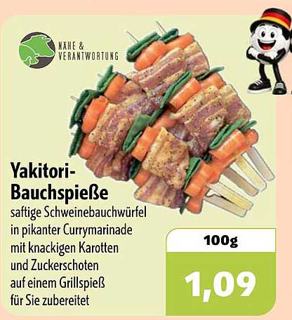 Yakitori-Bauchspieße