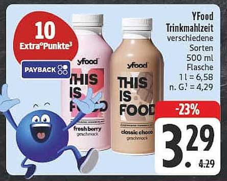 Yfood Trinkmahlzeit verschiedene Sorten 500 ml Flasche