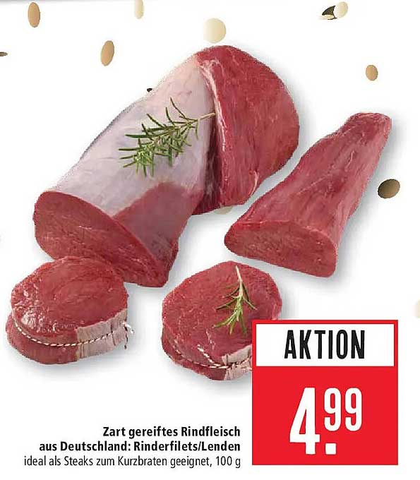 Zart gereiftes Rindfleisch aus Deutschland: Rinderfilets/Lenden