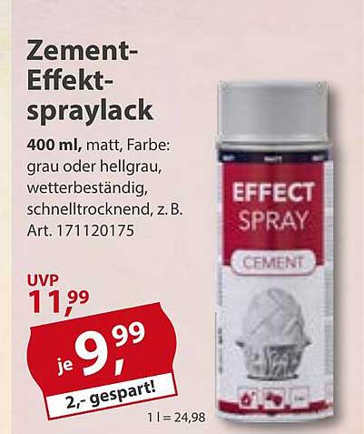 Zement-Effekt-sprylack